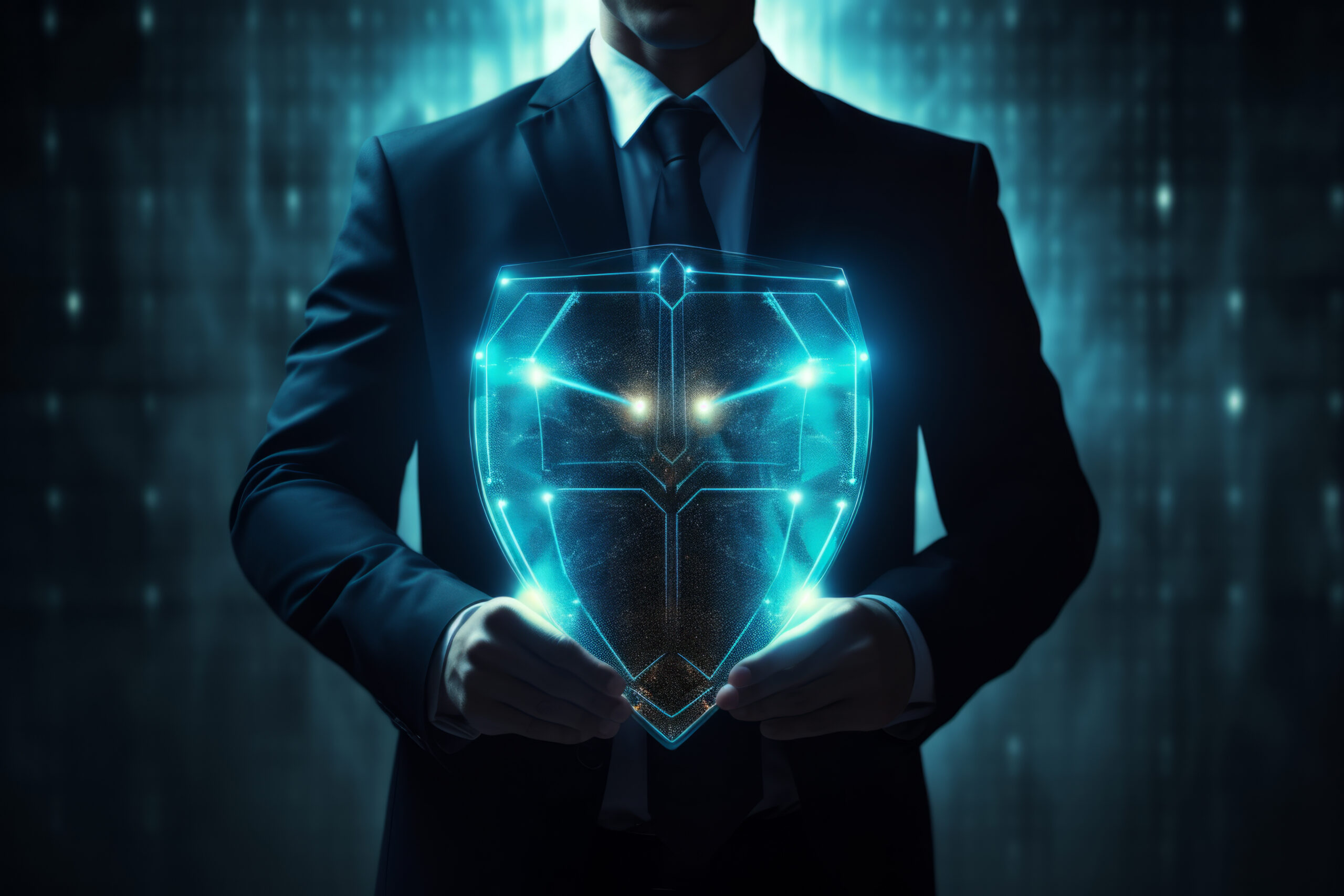 Ambiente tecnológico dourado